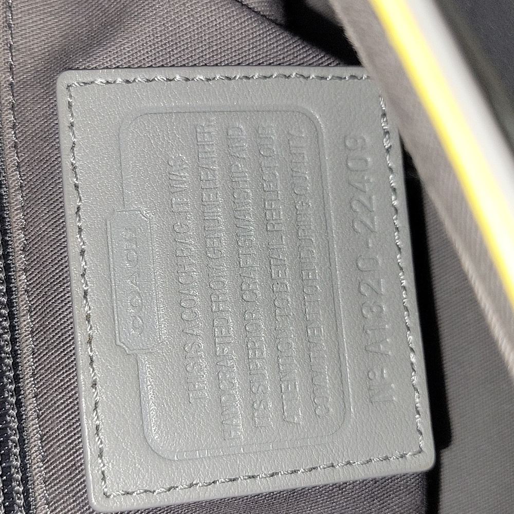 Coach Gray and Yellow Crossbody Bag - Picture 13 of 14